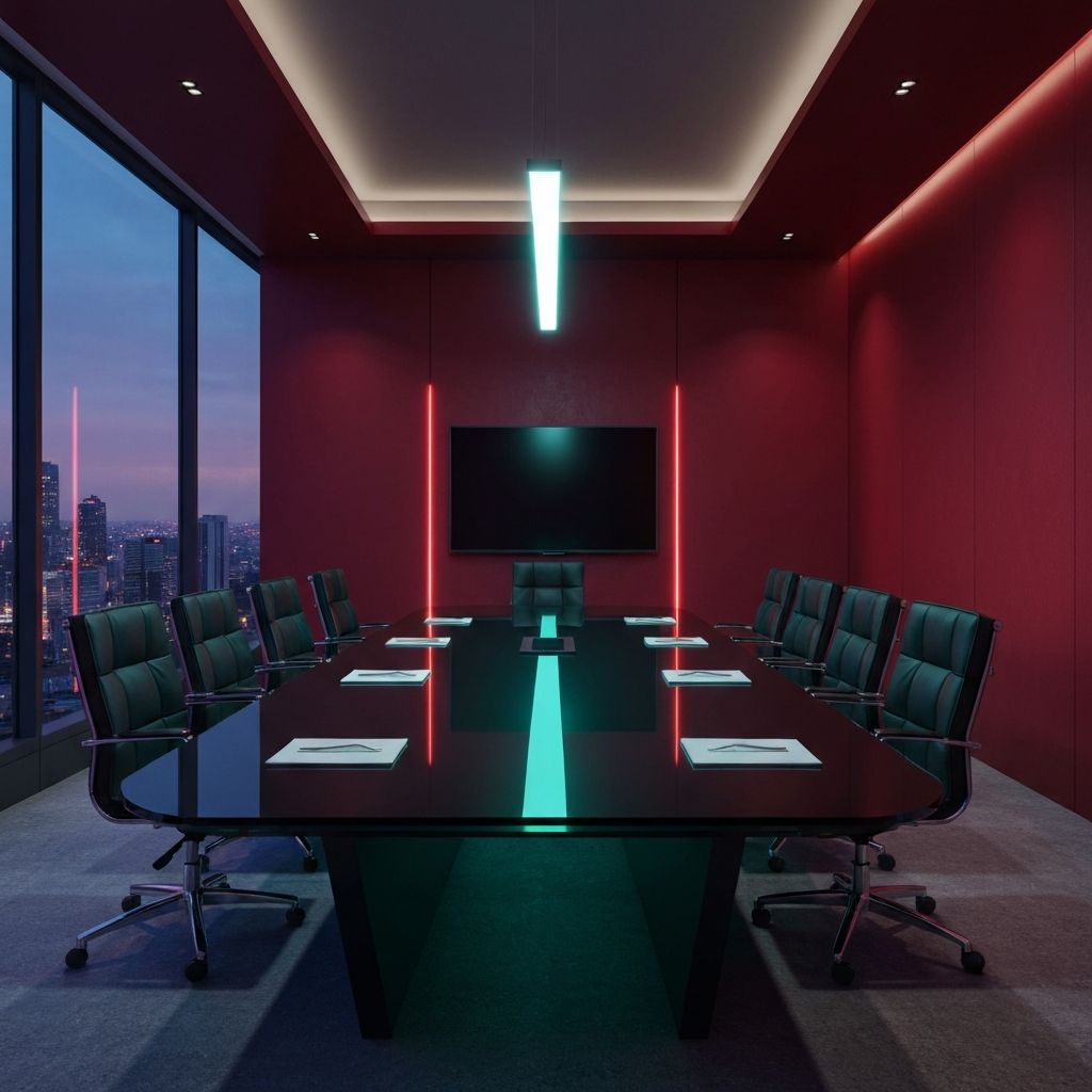 Sala riunioni corporate - dove vengono prese le decisioni straordinarie